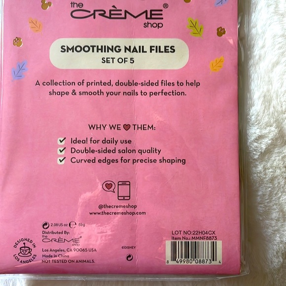 NWT/ the Crème Shop set of 5 MICKEY & MINNIE MOUSE double sided nail files - Picture 6 of 6